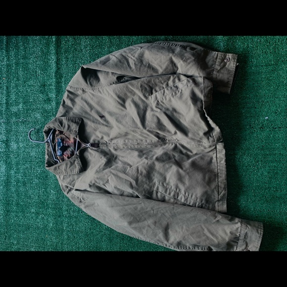 olive green polo coat - Picture 1 of 3